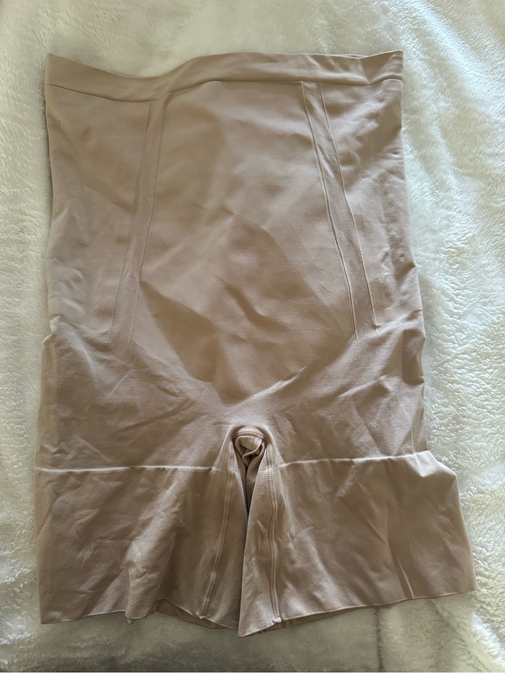SPANX Nude/Tan High-Waist Shaping Shorts